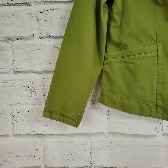 Cartonnier green jean jacket one button blazer - Picture 2 of 9
